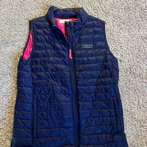 Vineyard Vine Vest with Pink Lining